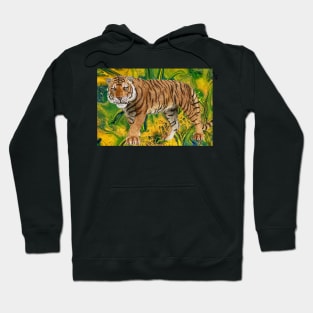 Tiger in Fantasy Jungle Hoodie